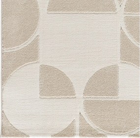 Tappeto color crema/avorio 160x230 cm Flora – Universal