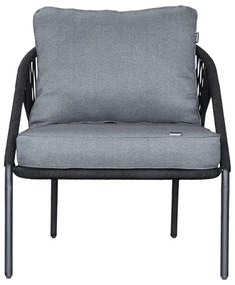 Sedia da giardino nera North - Bonami Selection