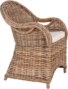 Set di sedie da giardino in rattan di colore naturale 2 pz Larisa - House Nordic