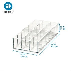 Organizzatore per cosmetici da bagno in plastica riciclata Lip Station - iDesign