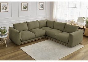 Divano angolare in verde chiaro Ernest – Bobochic Paris