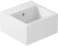 Lavabo quadrato da appoggio/sospeso serie Plus Design di Ceramica Galassia - Bianco lucido 30x30cm