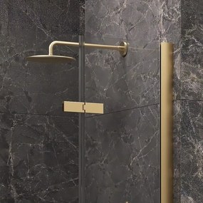 Porta doccia 160 cm battente e 2 fissi oro spazzolato | KT6000G - KAMALU