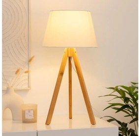 Atmosphera - Lampada da tavolo BAHI 1xE14/40W/230V bambù