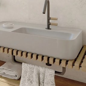 NIMCO NKC 30035-90 - Appendiabiti da parete NIKAU 39 cm opaco nero