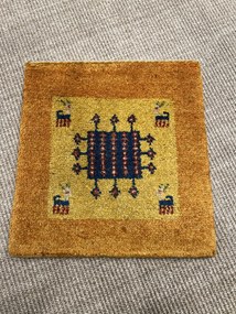 Gabbeh Tappeto persiano 40x40 Rosso (Iran) Annodato A Mano