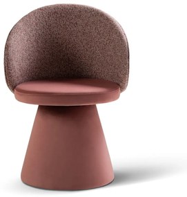 Poltrona rosa con rivestimento in velluto Inez – Micadoni