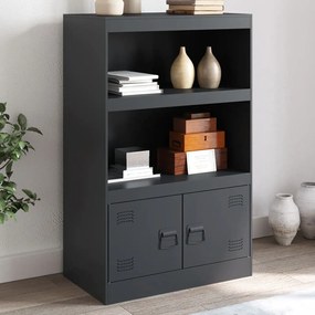 Credenza Antracite 67x39x107 Cm İn Acciaio /