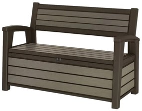 Baule panchina KETER STORAGE BENCH in polipropilene antracite L 139 x H 89 x P 63.8 cm