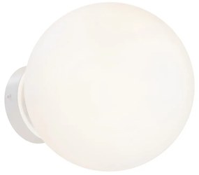 Applique Minimal Basic Form Grande In Metallo Bianca 1 Luce E Diffusore Bianco