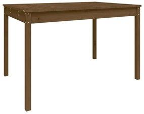 Tavolo da giardino miele 121x82,5x76 cm legno massello di pino