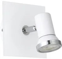 Spot Moderno Tamara 1 In Acciaio Bianco 1 Luce Gu10 3W Ip44