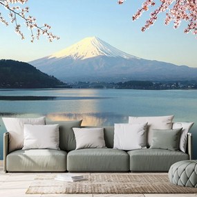 Carta da parati – Vista dal lago sul Fuji