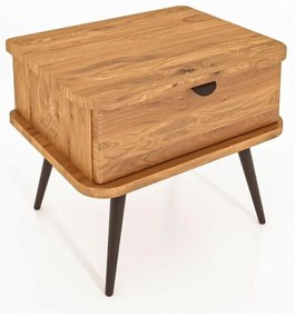 Comodino in legno di quercia in colore naturale Kula - The Beds