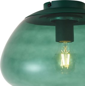 Plafoniera di design verde con vetro verde - Giselle