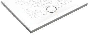 Piatto doccia in ceramica PUNTO bianco L 90 x L 70 x H 3.5 cm opaco