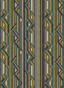 Christian Lacroix Carta da parati Reflets Sur Le Rhone Grasscloth - Vert Riziere