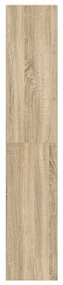 Librerie 2 pz impilabili rovere sonoma 30x30x80 cm truciolato