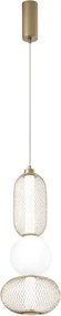 Lampadario LED glamour LED-INKAS-S3-ORO nero 2460 lumen, LUCE AMBIENTE DESIGN