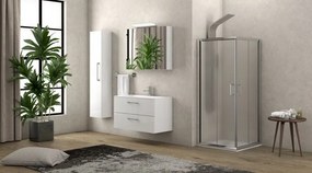 Box doccia angolo 90x90 satinato altezza 180cm modello K410 - KAMALU