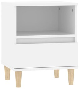 Comodini 2 pz in Bianco 40x35x50 cm