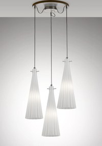 Selene illuminazione Costa Rica 3-light pendant lamp 2810/3 Bianco