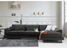 Divano angolare grigio scuro (angolo destro) Frido - Balcab Home