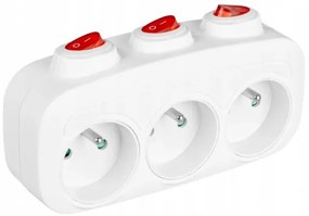 Multipresa 3 prese con interruttori