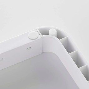 Cremagliera bianca regolabile per coperchi e padelle Tower - YAMAZAKI