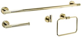Set accessori da bagno GRID Gold 4 pezzi