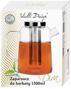 Teiera in vetro , 1,5 l - Vialli Design