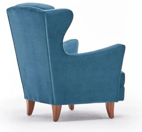 Poltrona con le orecchie blu Lola Brejer - Artie