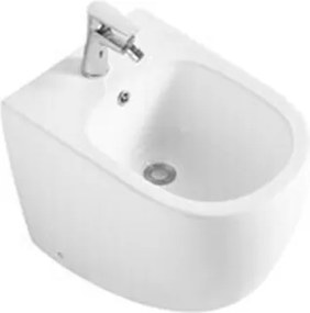 Bidet Filo Muro Bianco In Ceramica 52X36X42 Cm Earth