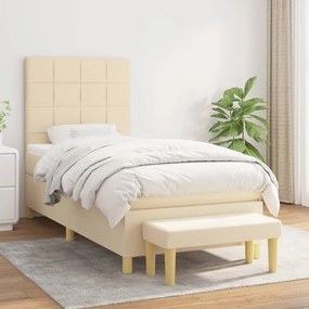 Giroletto A Molle Con Materasso Crema 90x200 Cm İntessuto /