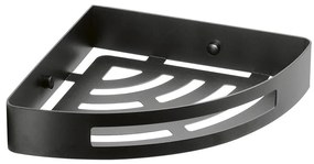 Gedy - Mensola angolare per doccia SMART 21x4,5 cm nero opaco