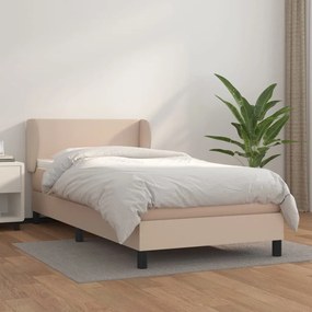 Giroletto A Molle Con Materasso Cappuccino 100x200cm Similpelle /