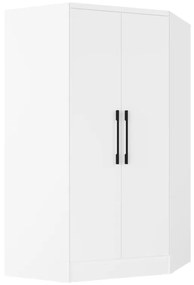 Armadio angolare 2 ante L101 cm Bianco - AURALI