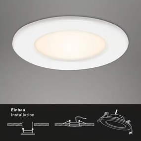 Set da 3 faretti da incasso per bagno LED/6W/230V 3000K IP44 bianco