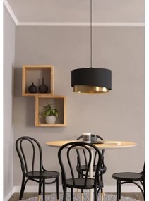 Eglo 39925 - Lampadario a sospensione con filo MANDERLINE 1xE27/40W/230V nero/oro