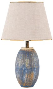 Lampada da tavolo RAMZES 1xE27/40W/230V crema/blu