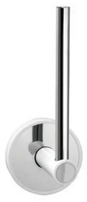 Kamalu - Portarotolo verticale in acciaio inox lucido e dettagli in abs bianco | NICO-B