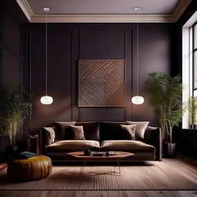 Lampadario LED a sospensione con filo VASO LED/4W/230V diametro 18 cm bianco