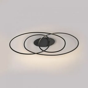 JUST LIGHT. 15321-18 - Plafoniera LED LUMACA LED/33W/230V nero