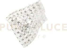 Applique a parete rumba trasparente 1 luce attacco g9 25x14x29cm in...