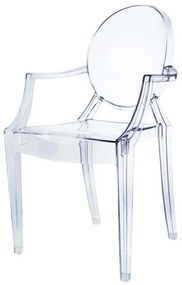 JULIE - poltrona in policarbonato trasparente set da 4