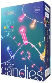Twinkly TWKC100RGB-T - LED RGB Dimmerabile Catena natalizia 100xLED 8 m USB Wi-Fi