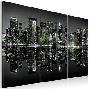 Quadro Green New York  Colore bianco e nero, Dimensioni e Misure 120x80