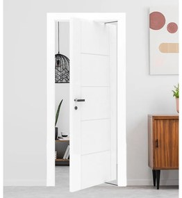 Porta rototraslante Comet bianco L 80 x H 210 cm reversibile