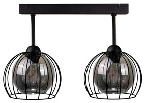 Lampadario a plafone SOLO BLACK 2xE27/60W/230V