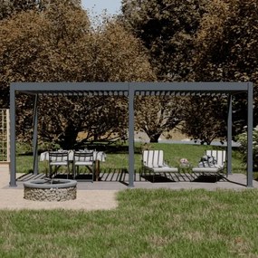 Pergola bioclimatica motorizzata Ombréa autoportante 3x6M (vari colori)